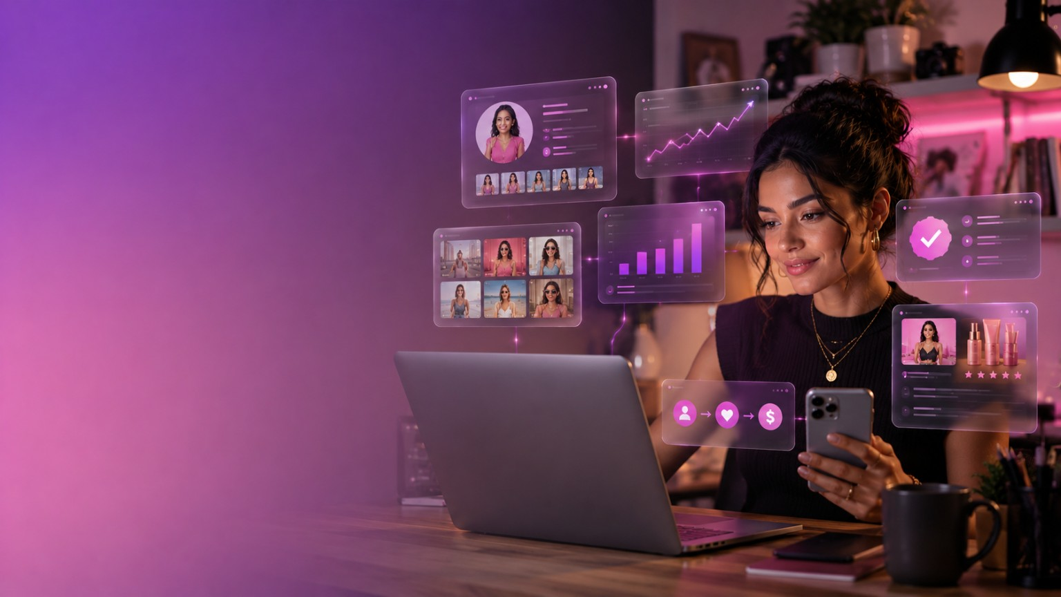 Creator analisando oportunidades de campanhas na Influencer Brasil