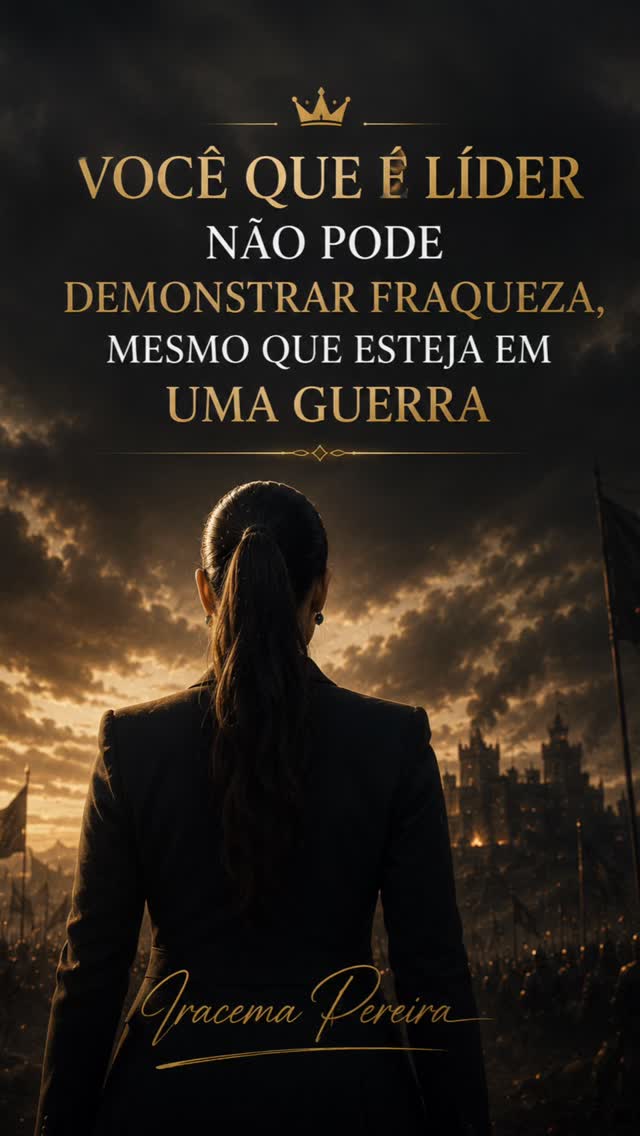 Nem todo mundo vê!
mas quem lidera carrega muito mais do que mostra.
Mesmo nos dias difíceis, você não pode parar...