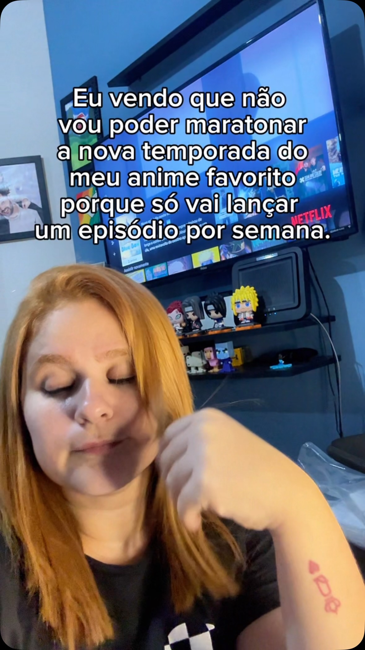 A pessoa ansiosa sofreeeee 😢 

#anime #estreia #temporada #meme