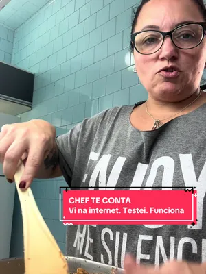 Vi na internet e resolvi testar. 👩🏻‍🍳 Porque dica de cozinha na internet tem de tudo… então melhor test...