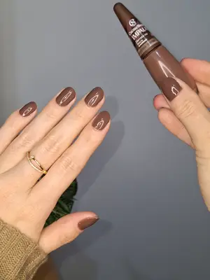Esmaltação Marron ✨️🤎 Inspiração perfeita, na dúvida sempre use nude👏🏻 #unhas #esmalte #viral