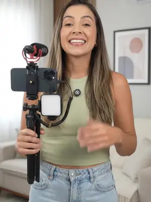 O kit completo que todo criador de conteúdo e quem trabalha com o celular precisava! 🎬✨ ​Chega de vídeo escu...