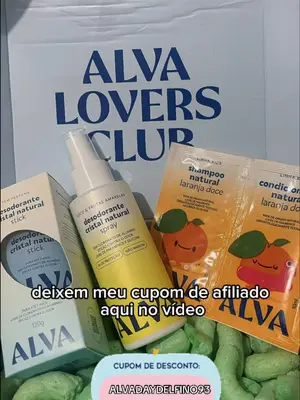 Meu recebido da Alva chegou por aqui! 🩵✨ Recebi o desodorante em barra de pedra, o desodorante cristal natural e...